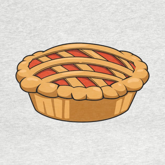 Pie cartoon illustration by Miss Cartoon